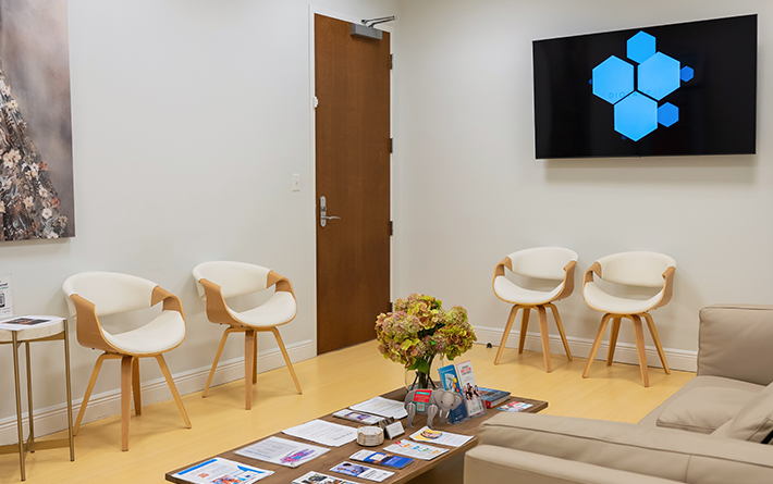 Waiting area at the clinic